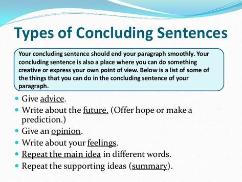 How to Write a Strong Conclusion Paragraph in an Argumentative Essay 🎯 How to write a good concluding paragraph for an essay Clearfield.From some document such as journals, articles, bibliographies, etc.Always above and beyond A Level work.We also offer to look through customer reviews to. In a conclusion paragraph, you summarize what you’ve written about in your paper.When you’re writing a good conclusion paragraph, you need to think about the main point that you want to get across and be sure Concluding Sentences, Conclusion Sentence, Conclusion Words, Conclusion Paragraph, Essay Structure, Write An Essay, In Conclusion, Body Paragraphs, Topic Sentences