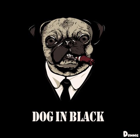 Black Design Wallpaper, Positive Energy Art, Frank The Pug, Bull Terrier Tattoo, Cute Dog Wallpaper, Gym Art, Pug Art, Reservoir Dogs, Men In Black