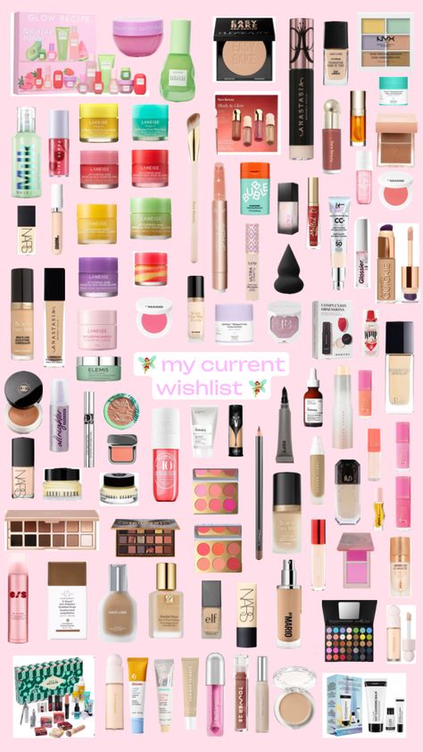 my current wishlist 🧚‍♀️ why do I have to love makeup and skincare sm #glowrecipe #drunkelephant #laneige #wishlist #makeup #tiktok #christmas #preppy #glossier #makeupbymario #skincare #soldejaneiro Preppy Glossier, My Current Wishlist, Tiktok Christmas, Christmas Preppy, Makeup Tiktok, Makeup And Skincare, Love Makeup, Makeup, Christmas