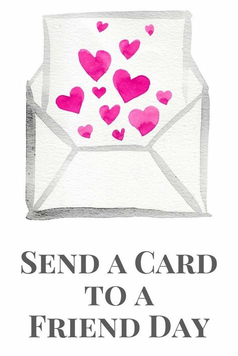 February 7 Send A Card To A Friend Day, Sending Encouragement, February Days, Friend Day, Helpful Quotes, Peanuts Birthday, Birthday Cards For Girlfriend, Foil Letterpress, Happy Birthday Ecard