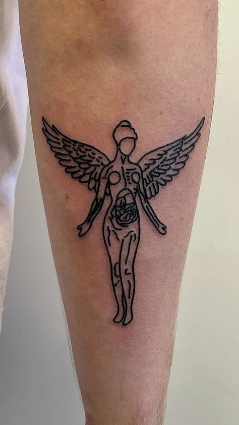 In Utero Tattoo, Utero Tattoo, Sparta Tattoo, Nirvana Tattoo, Hippie Tattoo, In Utero, Inspiration Tattoos, Tattoo Apprentice, Dope Tattoos