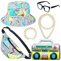 80s 90s Outfits, 90s Hip Hop Costume, Rapper Outfit, Dj Costume, 90s Accessories, 90s Theme Party, Hip Hop Costumes, 90s Outfits, Rapper Outfits