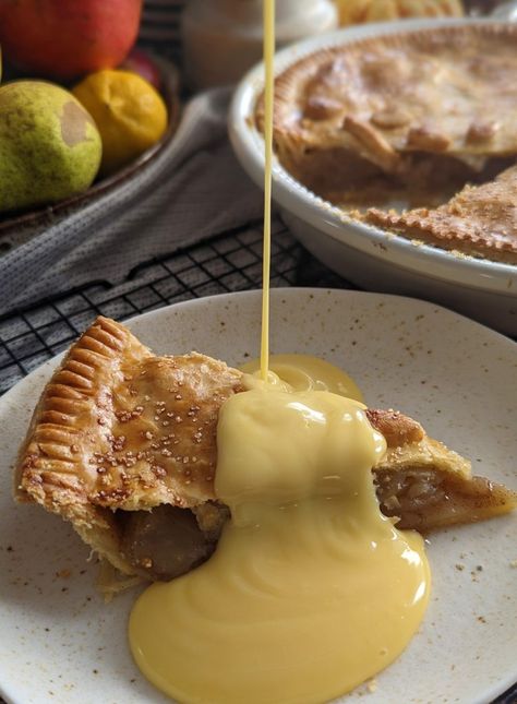 Gluten Free Apple Pie Recipe Gluten Free Apple Pie Recipe, Gluten Free Apple Pie, Custard Ice Cream, Gluten Free Apple, Butter Alternative, Apple Pie Recipe, Pastry Shells, Homemade Gluten Free, Apple Filling