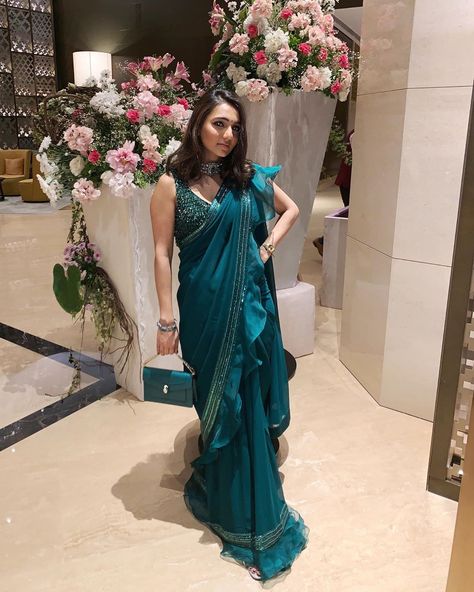 Masoom Minawala Mehta on Instagram: “// You all know my absolute LOVE for sarees so thought it might be fun to a roundup of my 10 favourite saree looks in the last year...…” Valentina Saree, Bell Sleeve Blouse Design, Masoom Minawala, Patiyala Suits, Saree Looks, Indian Closet, Sarees For Girls, Lehenga Gown, Saree Lehenga