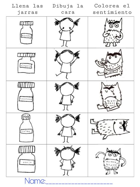 The Color Monster Activities, Color Monster Activities, The Color Monster, Color Monster, Emotions Preschool, Monster Activities, Summer Worksheets, Monster Book Of Monsters, Colors And Emotions