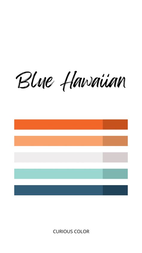 Hawaii Colour Palette, Hawaiian Color Palette, Hawaii Colors Palette, Retro Tropical Color Palette, Hawaii Color Palette, Tropical Color Palette Hex Codes, Ocean Color Palette Hex Codes, Beach House Color Palette, Beach House Colors