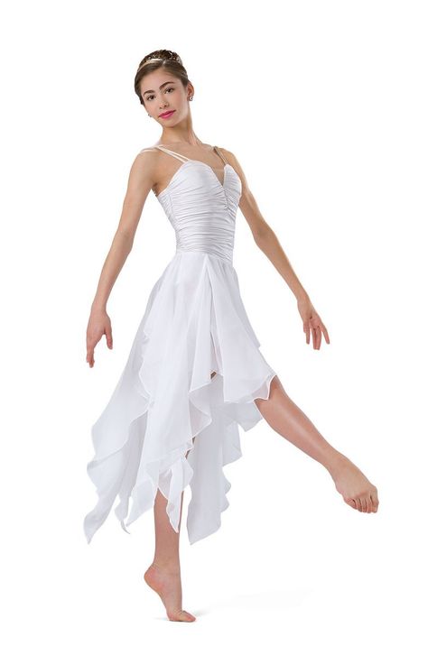 [Promotion] 89 Hot Dance Outfits Tricks You'll Be Impressed By This Spring #danceoutfits White Dance Skirt, White Lyrical Dance Costumes, White Dance Outfit, White Dance Costumes, Contemporary Dance Dress, Contemporary Dance Outfits, Lyrical Dance Dress, Lyrical Dress, Elf Kostüm