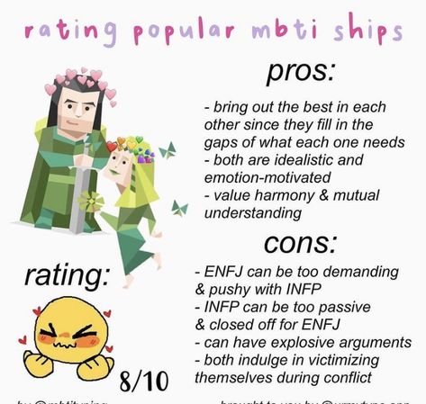 Enfj Infp, Infp Enfj, Infp T Personality, Infp Relationships, Enneagram 8, Enfj Personality, Enfj T, Infp Personality Type, Couple Memes