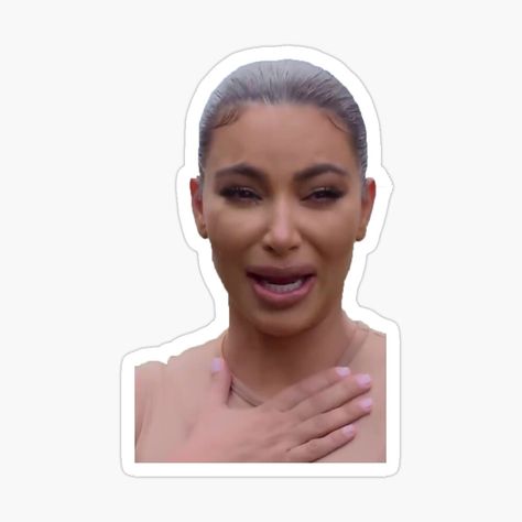 Kim Kardashian Stickers, Kim Kardashian Crying, Kim Kardashian Mood Face, Kim Kardashian Quotes Funny, Kim Kardashian Funny Memes, K Meme, Ugly Cry, Kim Kardashian Meme, Kim K