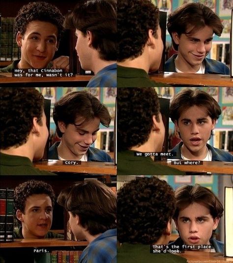 When he felt sheepish about leaving Cory a Cinnabon. | Community Post: 37 Times Shawn Hunter From "Boy Meets World" Was A Total Dreamboat Boy Meets World Shawn, Cory And Shawn, Shawn Hunter, Boy Meets World Quotes, Cory And Topanga, Rider Strong, The Lone Ranger, World Quotes, Boy Meets World