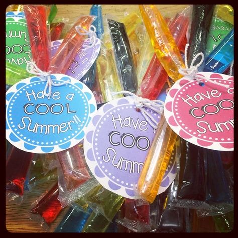 9 Excellent End of the Year Gifts for $1 - Cool Summer Popsicles - Teach Junkie Summer Gifts For Students, Classmates Gifts, Summer Popsicles, End Of Year Party, Gifts For Students, Preschool Gifts, School Treats, Preschool Graduation, Classroom Gifts