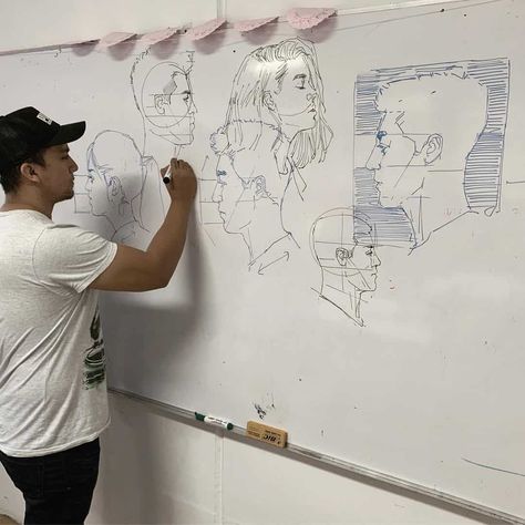 Sketch On Whiteboard, Practice Drawing Shapes, Whiteboard Art, Face Closeup, Human Figure Sketches, Stick Figure Drawing, Sketches Of People, Animation Art Sketches, Beautiful Sketches