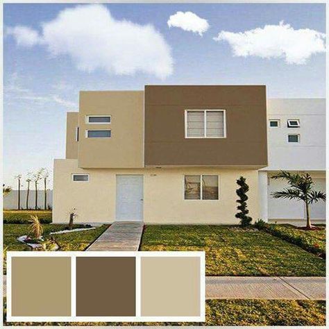 Modern House Colors, Exterior Color Combinations, Exterior House Colors Combinations, Exterior House Paint Color Combinations, Exterior House Color, House Color Palettes, Pintura Exterior, Exterior Paint Colors For House, Casa Exterior