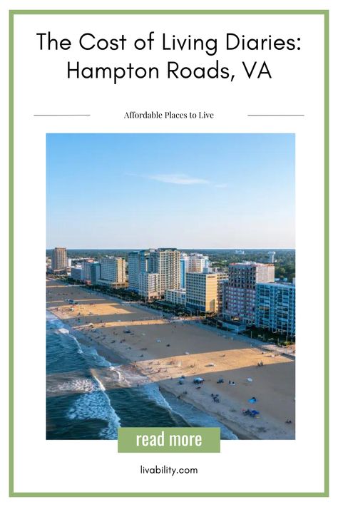 How much does it cost to live in the Hampton Roads region of Virginia? We asked a local to give us all of the details. Southern Pride, Florida Georgia, Hampton Roads, Cost Of Living, Best Places To Live, Live In The Now, South Dakota, Rhode Island, West Virginia