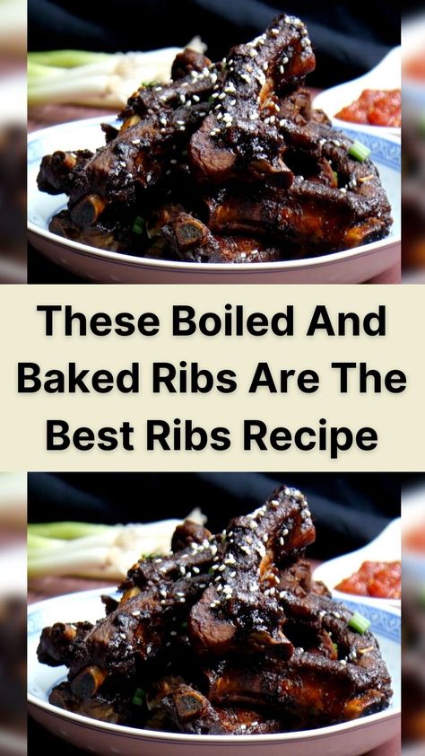 Just watch the meat fall of these ribs when you make them...  Ribs don’t get much easier than this! Boiled and Baked Ribs are just that – boiled in delicious spices, then baked for that beautiful caramelization everyone knows and loves!  These ribs are ridiculously tender, and are a great side to anything you like! Save some glaze to cover some white rice and a steamed veggie, and you’ve got a dinner to remember! Boiling Ribs, Nature Profile, Back Ribs In Oven, Best Ribs Recipe, The Best Ribs, Best Ribs, Ribs In Oven, Oven Baked Ribs, Baked Ribs