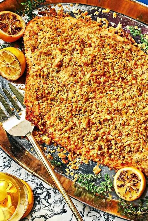 Ritz Cracker Salmon, Breaking Bread, Fav Food, Crusted Salmon, Holiday Eating, Spring Vegetables, Ritz Crackers, Roasted Salmon, Salmon Recipe