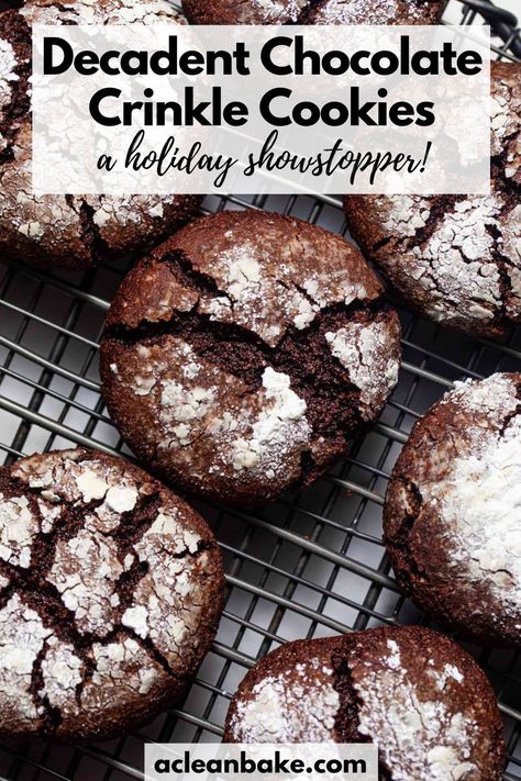 Coconut Flour Christmas Cookies, Almond Flour Recipes Cookies, Chocolate Crinkle Cookies Recipe, Gluten Free Holiday Cookies, Gluten Free Christmas Cookies, Chocolate Crackles, Chocolate Crinkle, Almond Flour Cookies, Paleo Cookies