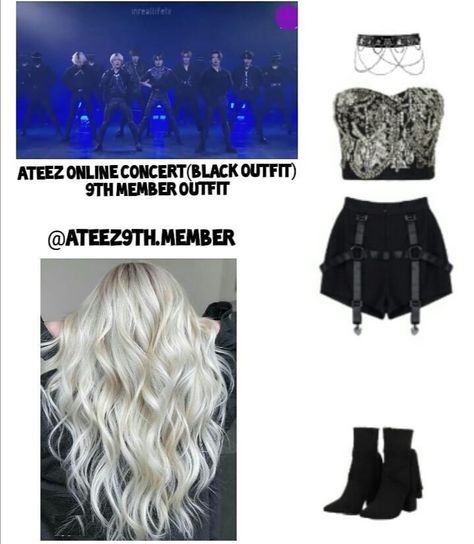 Ateez 9th Member Outfits, Ateez Outfits, Ateez Concert, Monochromatic Fashion, Preformance Outfits, Event Outfit, Kpop Fashion Outfits, Inspired Outfits, Kpop Outfits