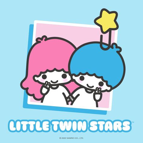 Meet #LittleTwinStars! The celestial duo, Kiki and Lala, are two twin stars born on Omoiyari Star in the Yume Star-Cloud. Lala is the eldest – she loves drawing, writing poems, and is a great cook! Curious Kiki loves star-fishing and inventing things. Their birthday is on December 24th! Sanrio Friend Of The Month, Cool Colorful Backgrounds, Kiki And Lala, Hello Kitty Birthday, Writing Poems, Hello Kitty My Melody, Twin Stars, Hello Kitty Collection, The Boy Is Mine