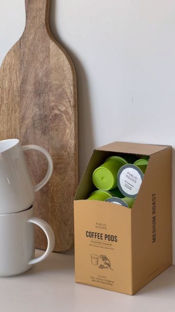 Public Goods on Instagram: "We love coffee too! New coffee pods just brewed! ☕️" Coffee Pods Packaging, Public Goods, Espresso Pods, Medium Roast Coffee, Coffee Packaging, Love Coffee, Coffee Pods, Eco Conscious, Our Love