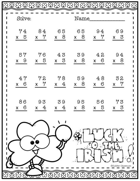 Multiplication With Regrouping, Two Digit Multiplication, Double Digit Multiplication, Math Worksheets For Kids, Free Multiplication Worksheets, Learn Multiplication, Abc Worksheets, Multiplication Worksheets, Math Multiplication