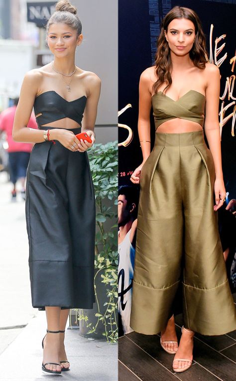 Zendaya Face, Culottes Outfit, Roland Mouret Dress, Derby Outfits, Zendaya Style, Solace London, Ibiza Outfits, Stylish Winter Outfits, Crop Dress