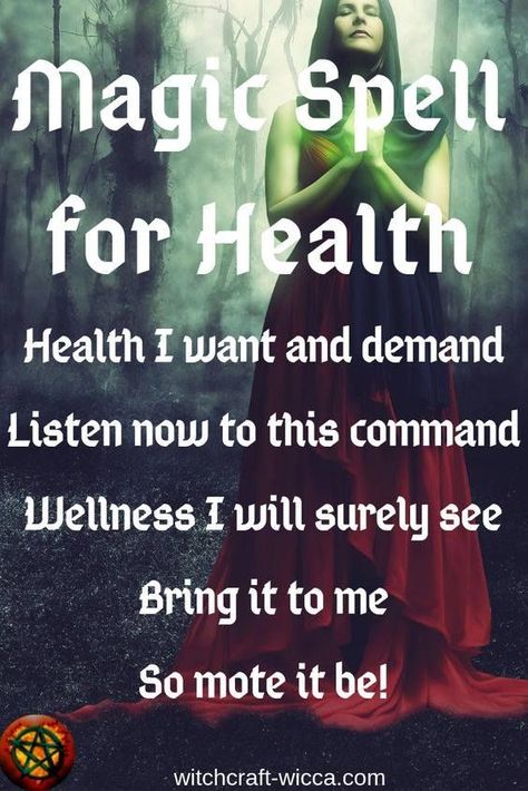 Spell: For Health #wiccan spell #spells that work #healing spell Spell For Health, Health Spells, Health Spell, Spelling Online, Wiccan Books, Real Love Spells, White Magic Spells, Witchcraft Spells For Beginners, Spells For Beginners