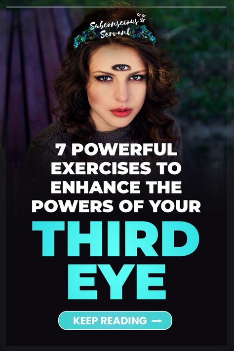 The third eye is a powerful tool that can enhance our abilities. In this article, we'll explore seven exercises that can help us tap into the power of our third eye. Read and learn how to improve your concentration, focus, and intuition. After reading this, you'll be able to take your spiritual practice to the next level. Spiritual Routine, Third Eye Meditation, Third Eye Awakening, Dream Word, Spiritual Eyes, Third Eye Opening, Eye Exercises, Energy Healing Spirituality, Psychic Development