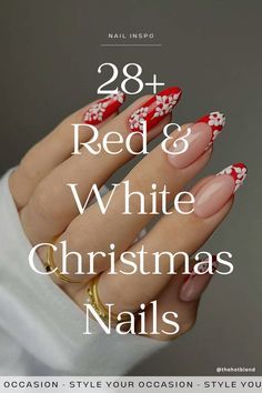 Elevate your holiday style with these cute and simple Christmas nails for 2023! From classic red acrylic nails to short and sweet round or square nails, find easy and inspiring Xmas nail designs that embrace the festive spirit of winter. Get your nails holiday-ready with these adorable Christmas nail art ideas. #christmas #xmas #christmasnails #xmasnails #winternails #holydaynails #decembernails Almond Holiday Nails Designs, Square French Tip Acrylic Nails Christmas, Red White And Gold Nails Acrylic, French Tip Christmas Nail Ideas Red, Simple Red And White Nail Ideas, Red And White Nail Designs Simple, Red And White Sweater Nails, Red Christmas Sweater Nails, White With Red Tip Nails