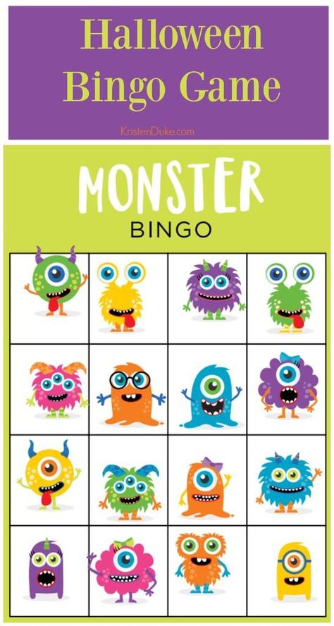 Halloween Bingo Game with Monsters. Fun idea for your Halloween party! www.capturing-joy.com Monster Bingo, Halloween Bingo Game, Creepy Games, Halloween Bingo, Monster Games, Halloween Memes, Monster Birthday Parties, Scary Stuff, Monster Theme