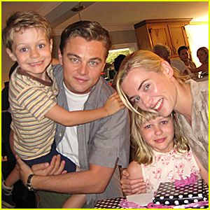 Leonardo DiCaprio with Kate Winslet and her kids. How PERFECT is this? Leonardo Dicaprio Family, Leonardo And Kate, Revolutionary Road, Leo And Kate, Sam Mendes, Young Leonardo Dicaprio, Titanic Movie, Camila Morrone, Leo Love