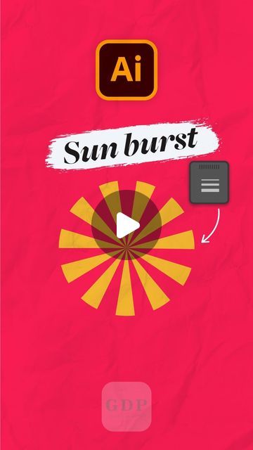 Logo designer | Visual identity on Instagram: "Quickly Create Sunburst design using this method  . 📮Are you looking to get professional Logo/ Branding for your business ? 👉 Dm to get a quote  . . Follow us for creative logo inspiration  . . #creativelogo #logodesign #logoprocess #logoinspirations #illustratortutorial #hirelogodesigner #branddesigner #visualidentitydesign #learnlogo #newlogo #musiclogo #clothinglogo" Illustrator Effects, Learning Logo, Logo Process, Visual Identity Design, Music Logo, Logo Designer, Illustrator Tutorials, Clothing Logo, Professional Logo