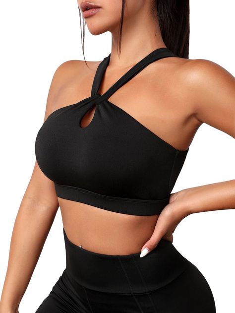 PRICES MAY VARY. 90% Polyester, 10% Elastane Imported Pull-On closure Machine Wash Fabric composition: 90% Polyester,10% Elastane, fabric has high stretch and light support, soft to wear Features: solid color, open back, crop top, criss cross halter sports bra. Occasions: Perfect for yoga, pilates, gym workout, training or daily activewear, etc Care Instructions: Machine wash or professional dry clean Please kindly check the size chart in the production description before ordering Size Chart: Cute Sports Bra, Girls Party Wear, Teen Girl Dresses, Halter Bra, Backless Crop Top, Strap Crop Top, Girls Outerwear, Out Back, Yoga Studio