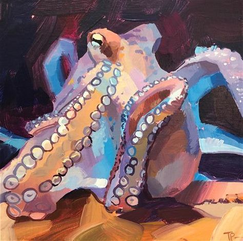 Teddi Parker Gallery of Original Fine Art Marine Life Artists, Sea Life Painting, Crab Painting, Painting References, Frog Art, Art Folder, Sea Shore, Sea Art, Mini Paintings