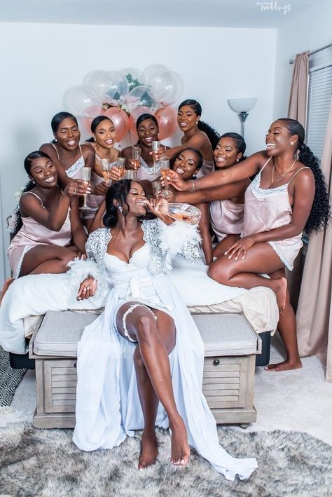 Wedding Dress Black, Bridesmaid Photoshoot, Romantic Life, Nigerian Weddings, Wedding Picture Poses, Bridesmaids Photos, Black Bride, Future Wedding Plans, Wedding Goals