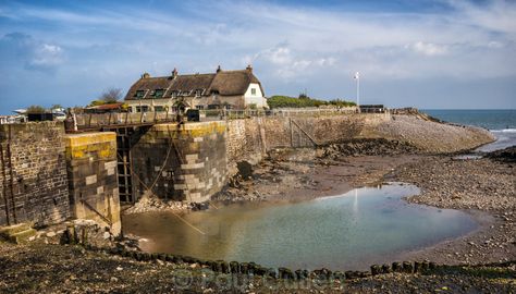 Porlock Weir at low tide. #Porlock #somerset #DiscoverPorlock Porlock Somerset, Travel English, Uk Holidays, Secret Places, Somerset, Travel Destinations, Fishing, England, Cottage