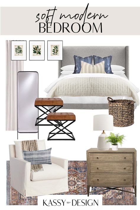 Grey Bed Wood Furniture, Bedding To Go With Gray Headboard, Upholstered Gray Bed, Blue Grey Neutral Bedroom, Light Grey Bed Frame Bedroom Designs, Gray Headboard Blue Bedding, Light Gray Upholstered Headboard Bedroom Ideas, Bedroom Decor With Gray Bed Frame, Bedroom Design With Gray Headboard