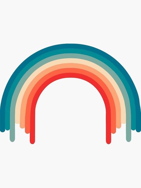 Jan 11, 2021 - Buy 'Retro Rainbow 70s colors' by TheaDesign as a Sticker. Retro rainbow. Seventies colorful pattern. 1970s vintage decorative design. Rainbow Branding, 70s Colors, Rainbow Color Palette, 70s Party Theme, Rainbow Drawing, Aesthetic Patterns, Rainbow Retro, Retro Color Palette, Rainbow Graphic