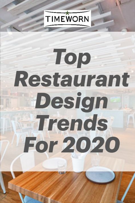 From modular seating arrangements and bright, bold colors to reclaimed wood restaurant table tops, this blog is a look at the top restaurant design trends emerging in 2020. #restaurantdesign #restauranttabledesign #restaurantinterior Restaurant Table Top Ideas, Self Serve Restaurant Design, Restaurant Interior Paint Colors, Restaurant Tables Design, Restaurant Table Decor Ideas, Counter Service Restaurant Design, How To Decorate A Restaurant, Restaurant Table Design Wood, Modern Farmhouse Restaurant Design