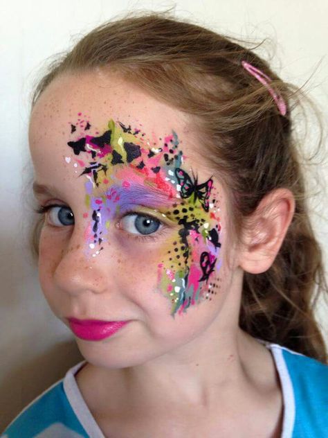 M Easy Face Painting Designs, Graffiti Face, Face Paints, Face Painting Easy, Kids Face Paint, Face Paintings, Paint Inspiration, Face Painting Designs, Painting Designs