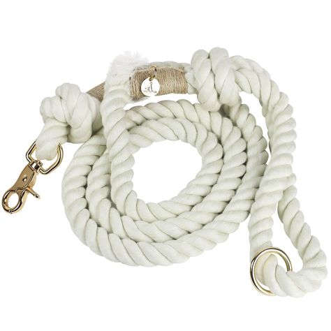 PRICES MAY VARY. EASY ON HANDS - The PUPPYSENTIALS dog leash rope is made from premium quality soft cotton and braided tightly so it's smooth and nice to hold. It's comfy for your dog and won't hurt your wrist or pull too hard when you walk your pup. DESIGNER QUALITY - As a designer brand, we use only premium materials to ensure top-notch quality in every collar. This commitment to excellence guarantees durability and style for you and your dog LEASHES FOR LARGE BREED DOGS / MEDIUM BREED DOGS: O Large Breed Dogs, Puppy Leash, Rope Leash, Large Dog Breeds, Snap Clips, Medium Dogs, Designer Gifts, Free Hand, Cotton Rope