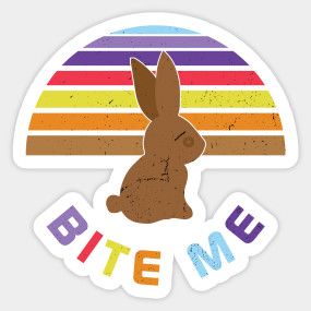 Easter Memes, Insulting Memes, Easter Bunny Gifts, Bite Me, Bunny Gifts, Bunny Easter, Colour Palettes, Easter Gift, Easter Bunny