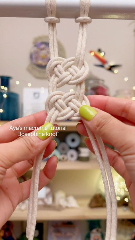 Aya’s macrame tutorial “Josephine knot” あわじ結び in 2022 | Macrame tutorial, Macrame, Macrame patterns Karpet Perca, Simpul Makrame, Art Macramé, Pola Macrame, Macrame Plant Hanger Tutorial, Macrame Plant Hanger Patterns, Macrame Knots Tutorial, Macrame Knots Pattern, Diy Macrame Plant Hanger