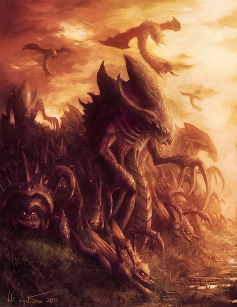 Starcraft Zerg Art, Zerg Starcraft, Starcraft Zerg, Starcraft 2, Heroes Of The Storm, Alien Concept, Cool Monsters, Stars Craft, Alien Concept Art