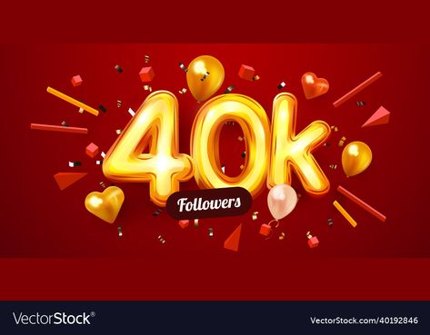 40k Followers, 11k Followers, High Res, Confetti, Png Images, Social Network, Adobe Illustrator, Profile Picture, Vector Illustration