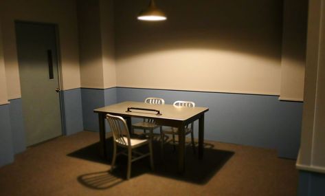 Illinois Interrogation Room, Dont Lie To Me, Lie To Me, Police Station, Room Aesthetic, Live Tv, Room Set, Law Enforcement, Jakarta