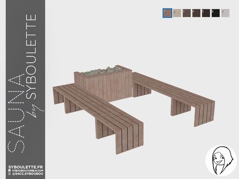 The Sims Resource - Sauna - Steamroom (SPA DAY DLC required) Resource Furniture, Spa Furniture, Sims Free Play, Free Sims 4, Sims 4 Cc Furniture, Sims Community, Cc Sims, Sims 4 Houses, How To Buy Land