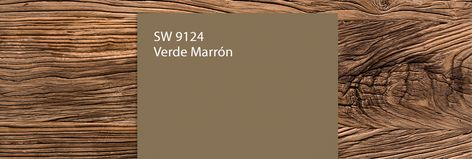 Sherwin-Williams Color of the Month: Verde Marrón SW 9124 | Sherwin-Williams PaintPerks Verde Marron Sherwin Williams, Marron Color, Color Of The Month, Month April, Room Bench, Trending Paint Colors, Sherwin Williams Colors, Living Room Bench, Painting Trim