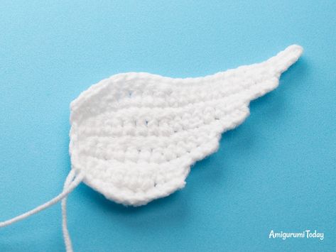 Free Christmas crochet angel pattern - Wings Amigurumi Wings Free Pattern, Crochet Angel Wings Free Pattern Easy, Angel Amigurumi Free Pattern, Crocheted Angels Free Pattern, Wings Crochet Pattern Free, Crochet Wings Pattern, Crochet Wings Free Pattern, Crochet Angel Wings Free Pattern, Crochet Angels Free Pattern