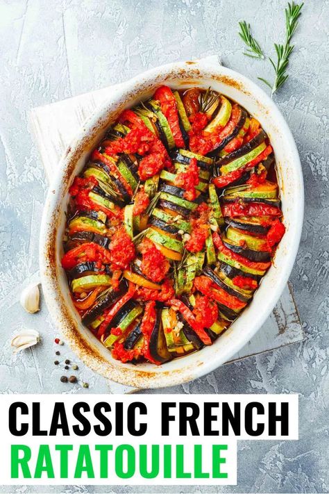 45 most popular vegan dinner recipes | Hurry The Food Up Ratatouille Recipe Crockpot, Classic French Ratatouille Recipe, Classic Ratatouille Recipe, Ratatouille Recipes, French Ratatouille Recipe, Easy Ratatouille Recipe, French Ratatouille, Easy Ratatouille, Easy Ratatouille Recipes